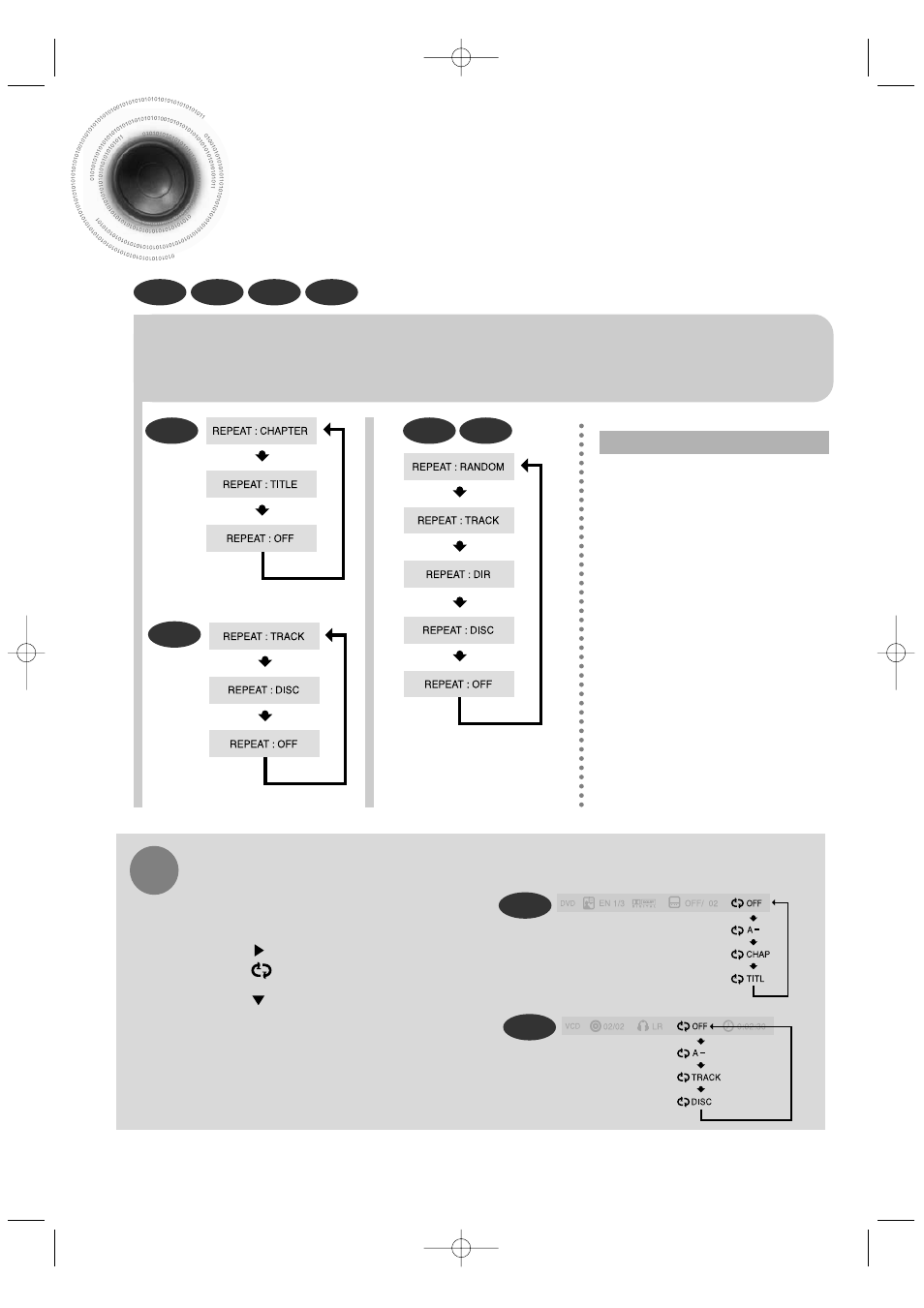 Repeat playback | Samsung HT-DB390 User Manual | Page 32 / 76