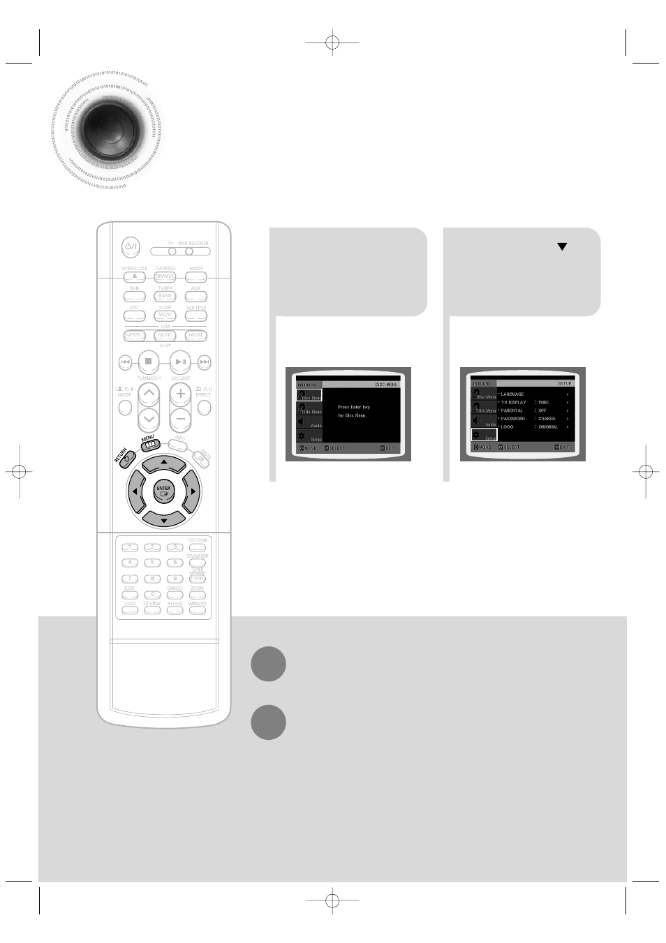 Setup, Setting the language, 39 setting the language | Samsung HT-DB390 User Manual | Page 40 / 76