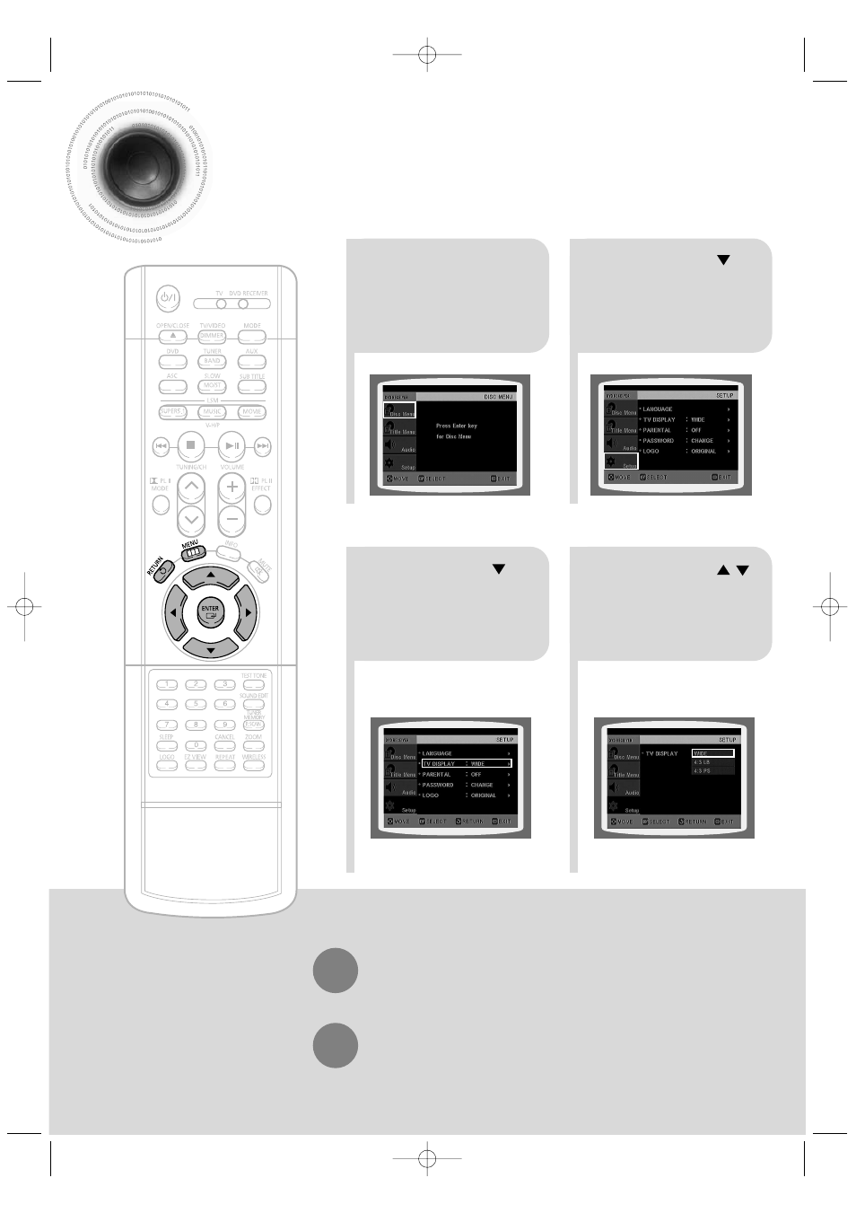 Setting tv screen type, 41 setting tv screen type | Samsung HT-DB390 User Manual | Page 42 / 76