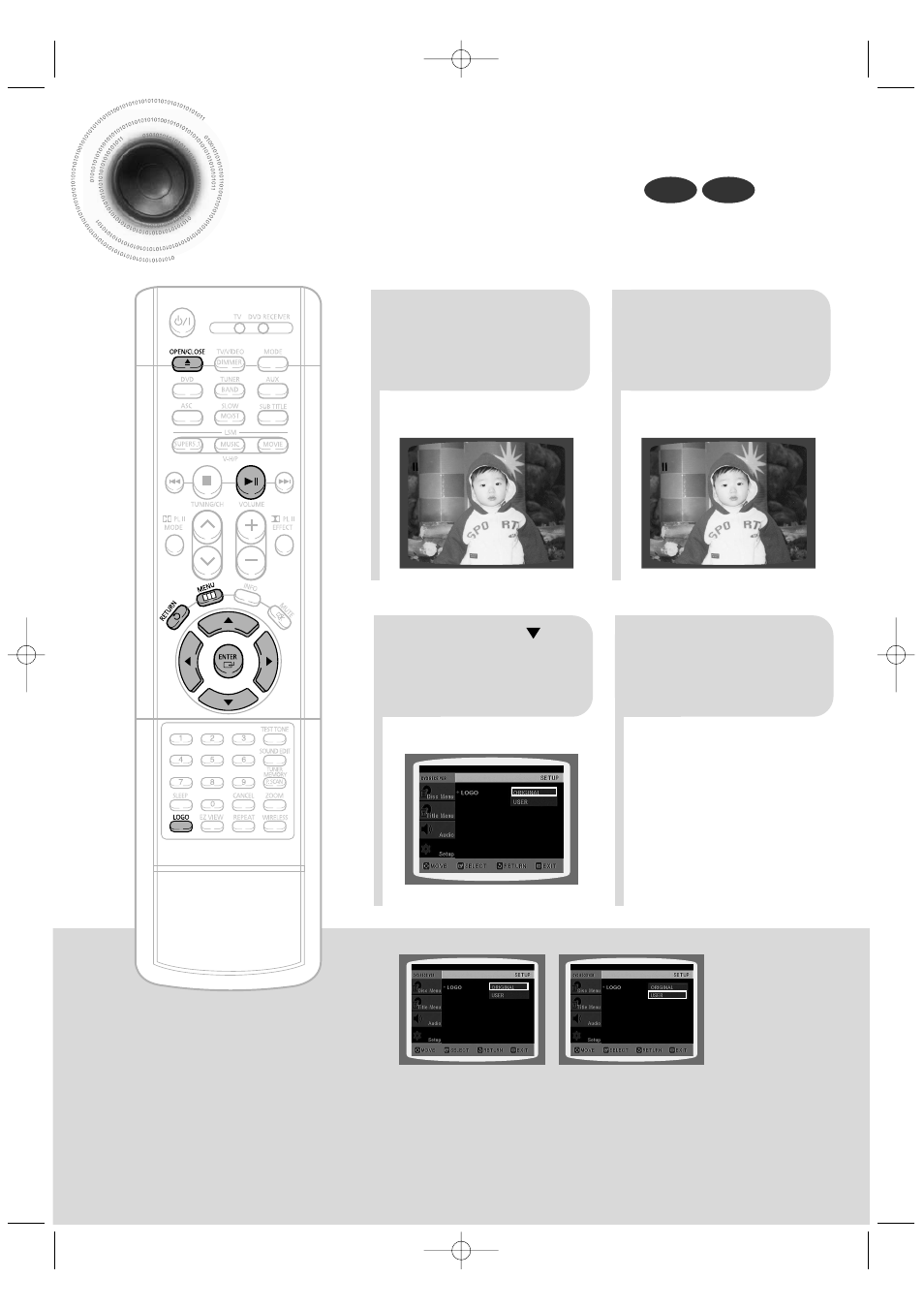 Setting the wallpaper, 47 setting the wallpaper | Samsung HT-DB390 User Manual | Page 48 / 76