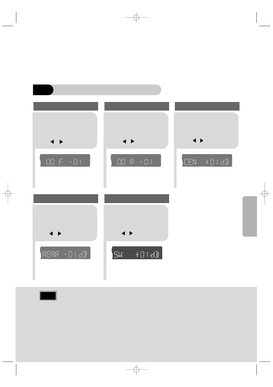 When manually adjusting with the sound edit button, Adjusting center speaker level | Samsung HT-DB390 User Manual | Page 55 / 76