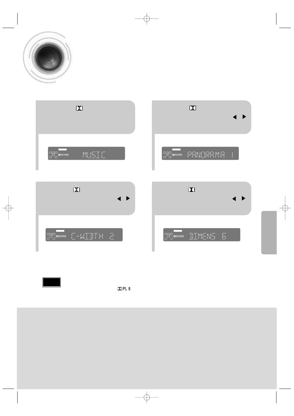 Dolby pro logic ii effect, 62 dolby pro logic ii effect, Setup | Samsung HT-DB390 User Manual | Page 63 / 76