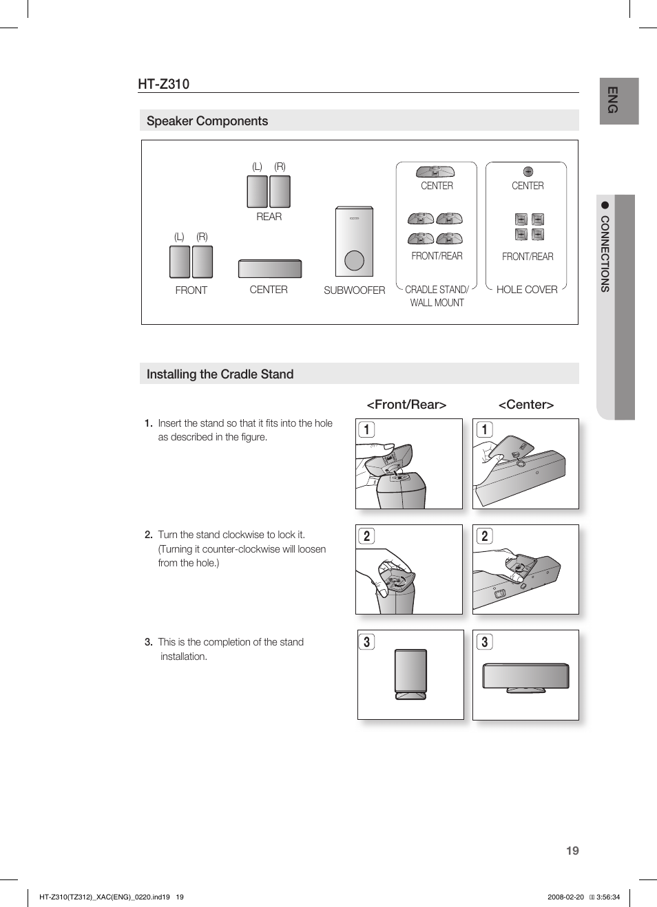 Ht-z310 | Samsung HT-Z310 User Manual | Page 20 / 72