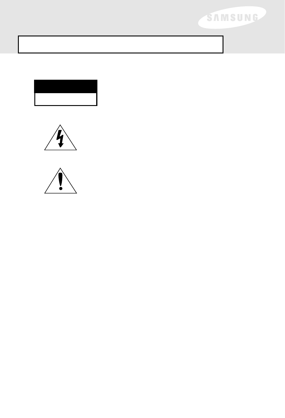 Warning! important safety instructions, Caution | Samsung SIR-S60W User Manual | Page 2 / 61