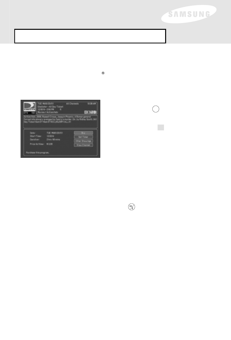 Menu overview: guide | Samsung SIR-S60W User Manual | Page 35 / 61