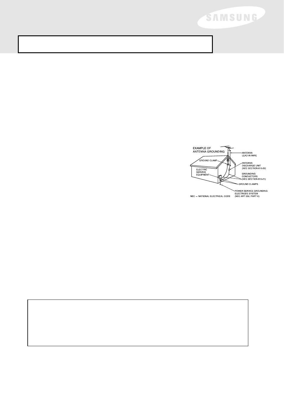 Warning! important safety instructions | Samsung SIR-S60W User Manual | Page 4 / 61