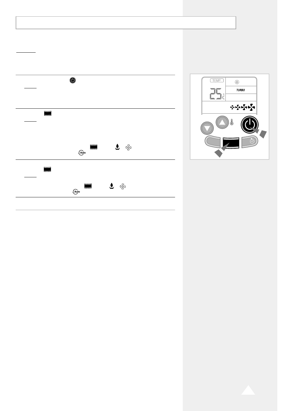 Changing the room temperature quickly | Samsung AM 14A1(B1)E07 User Manual | Page 11 / 24