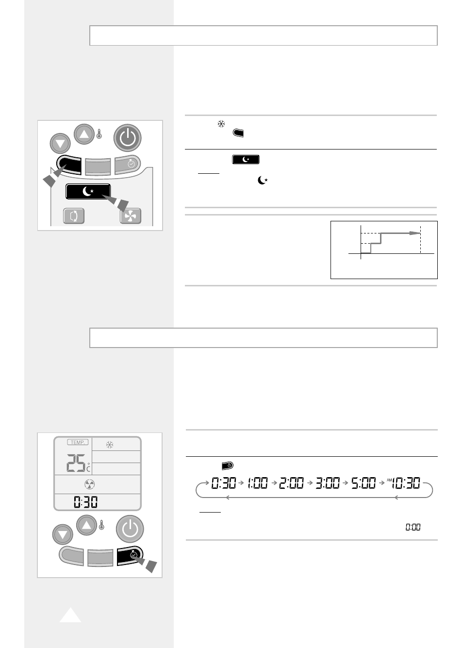 Setting the sleep timer, Setting the quick timer | Samsung AM 14A1(B1)E07 User Manual | Page 16 / 24