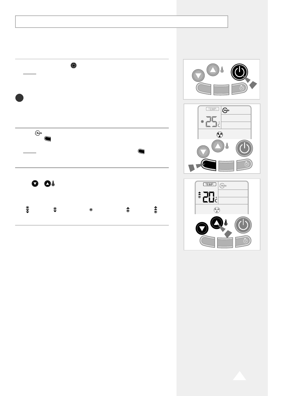 Selecting the automatic operating mode | Samsung AM 14A1(B1)E07 User Manual | Page 9 / 24