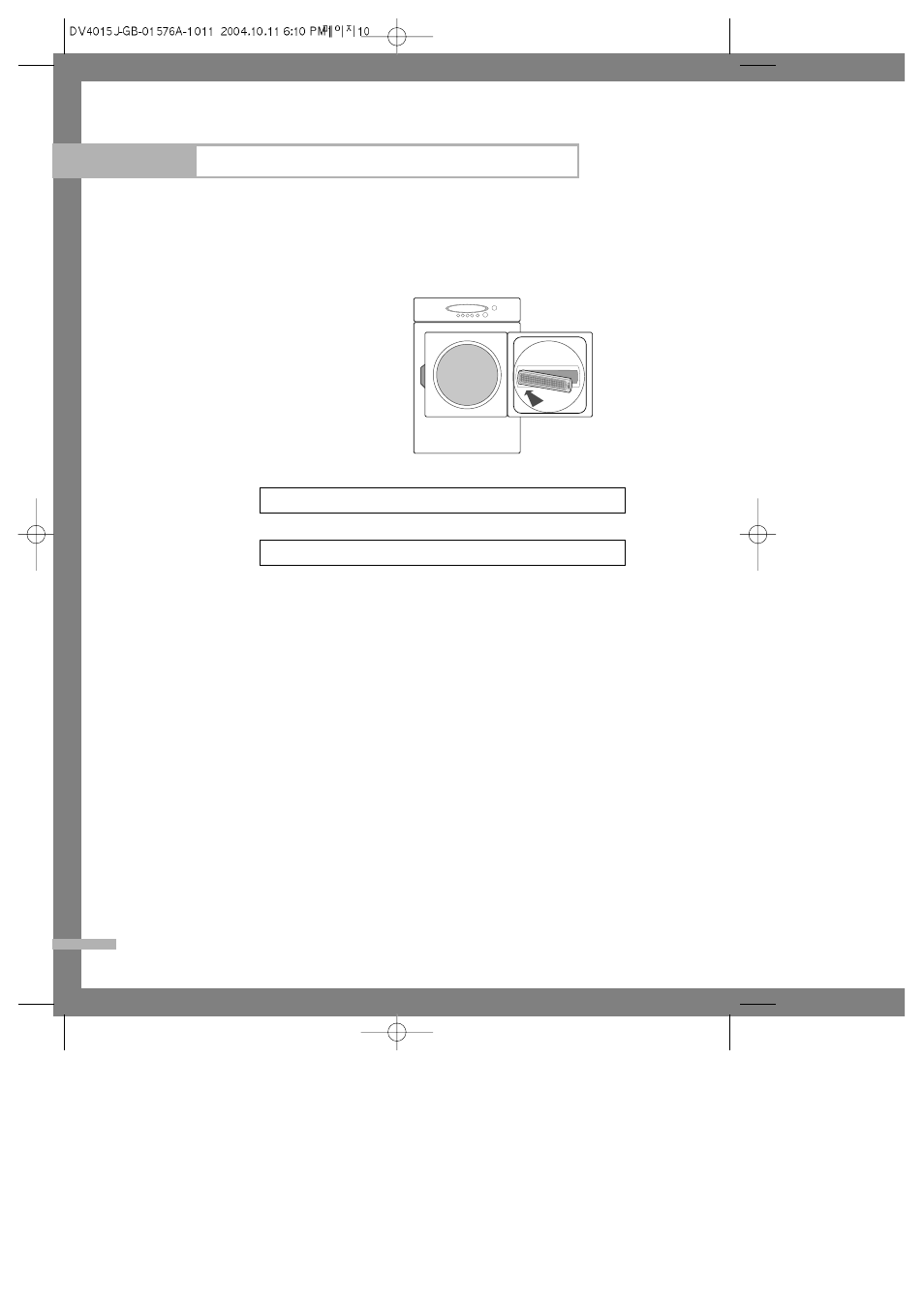 Care and cleaning, Cleaning filter, Dryer exterior | Samsung DV4015J User Manual | Page 10 / 16