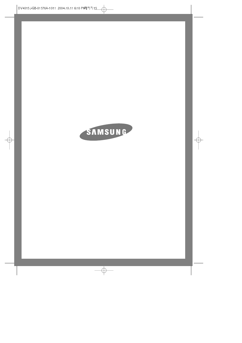 Samsung DV4015J User Manual | Page 15 / 16