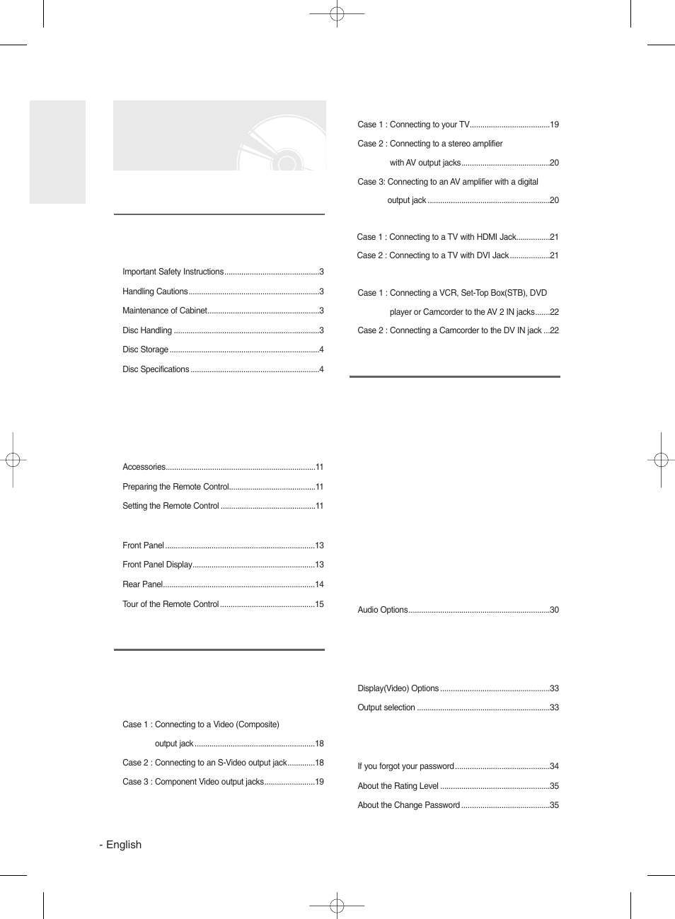 Samsung DVD-R135 User Manual | Page 6 / 90