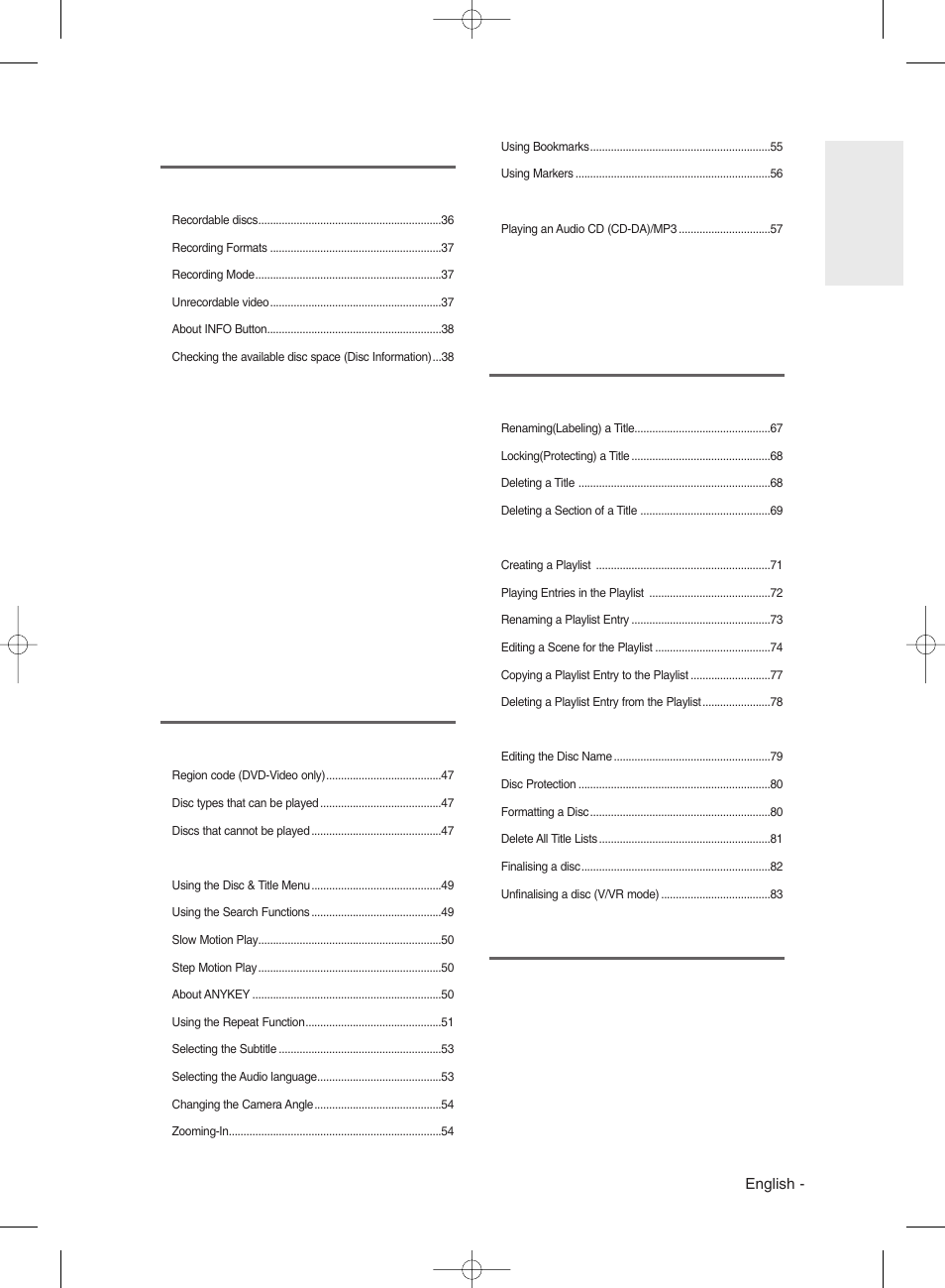 Samsung DVD-R135 User Manual | Page 7 / 90