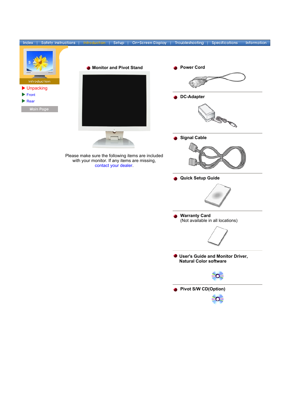 Samsung 153V User Manual | Page 11 / 82