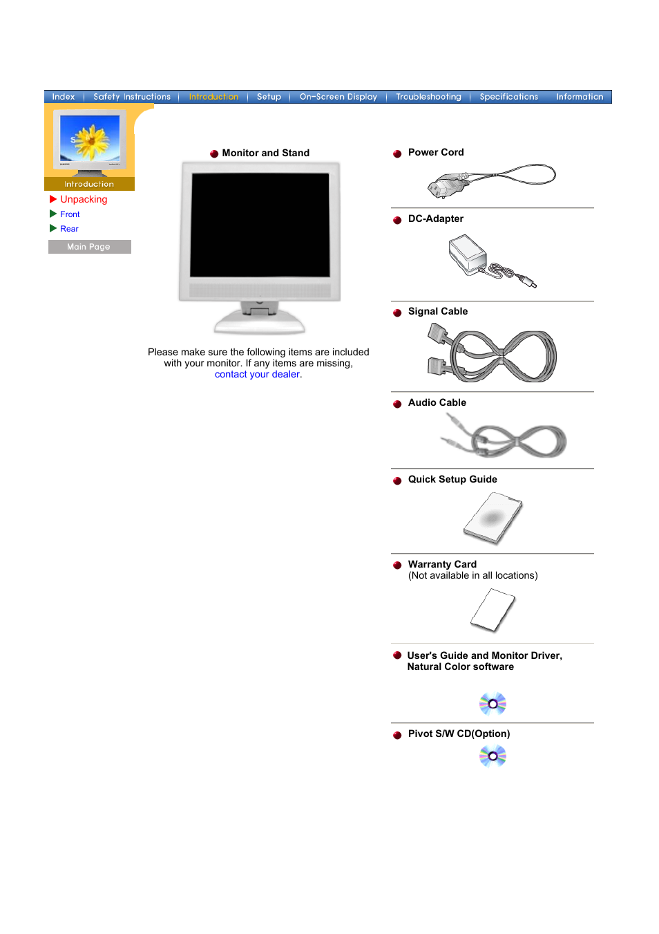 Samsung 153V User Manual | Page 12 / 82