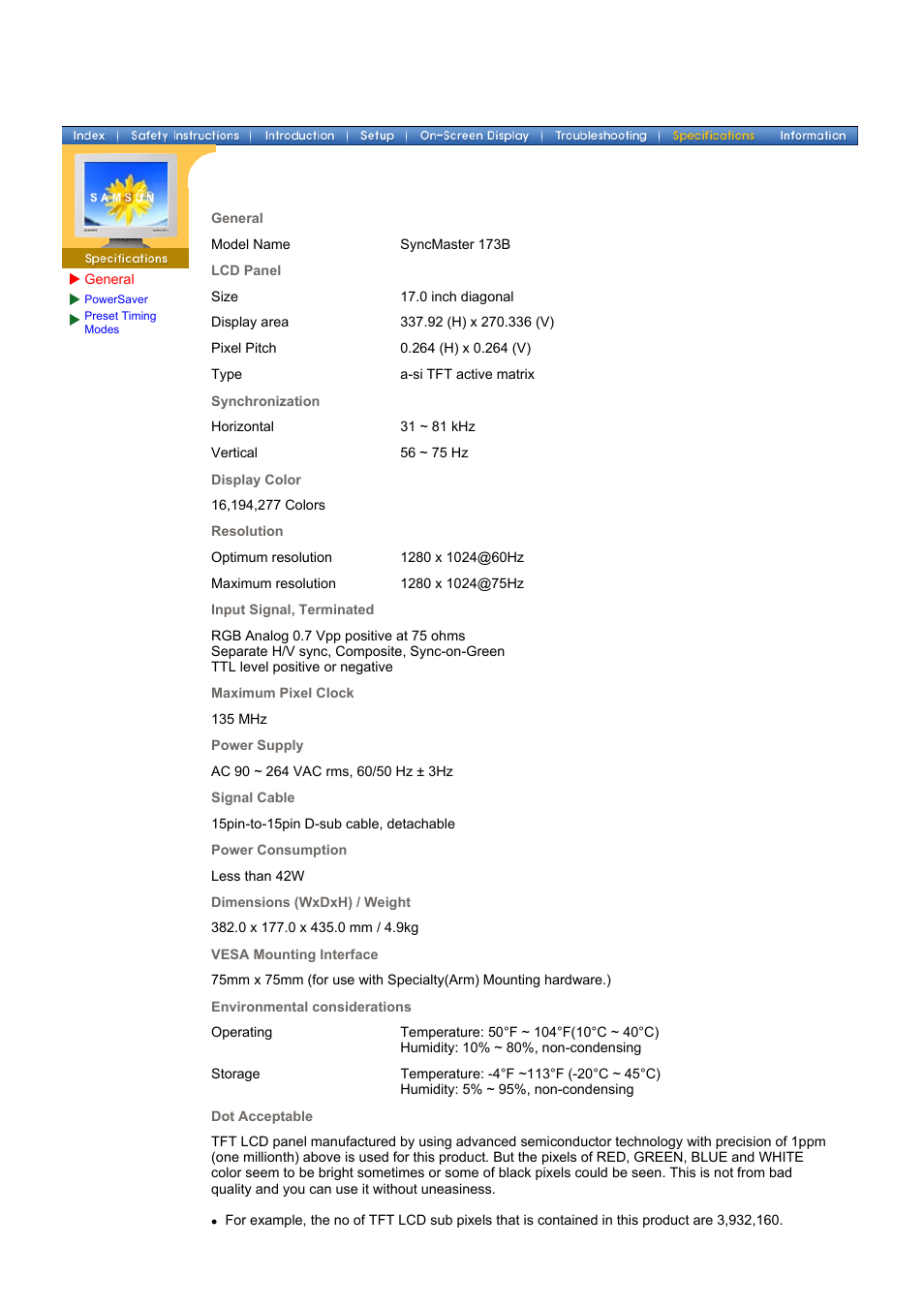 Samsung 153V User Manual | Page 57 / 82