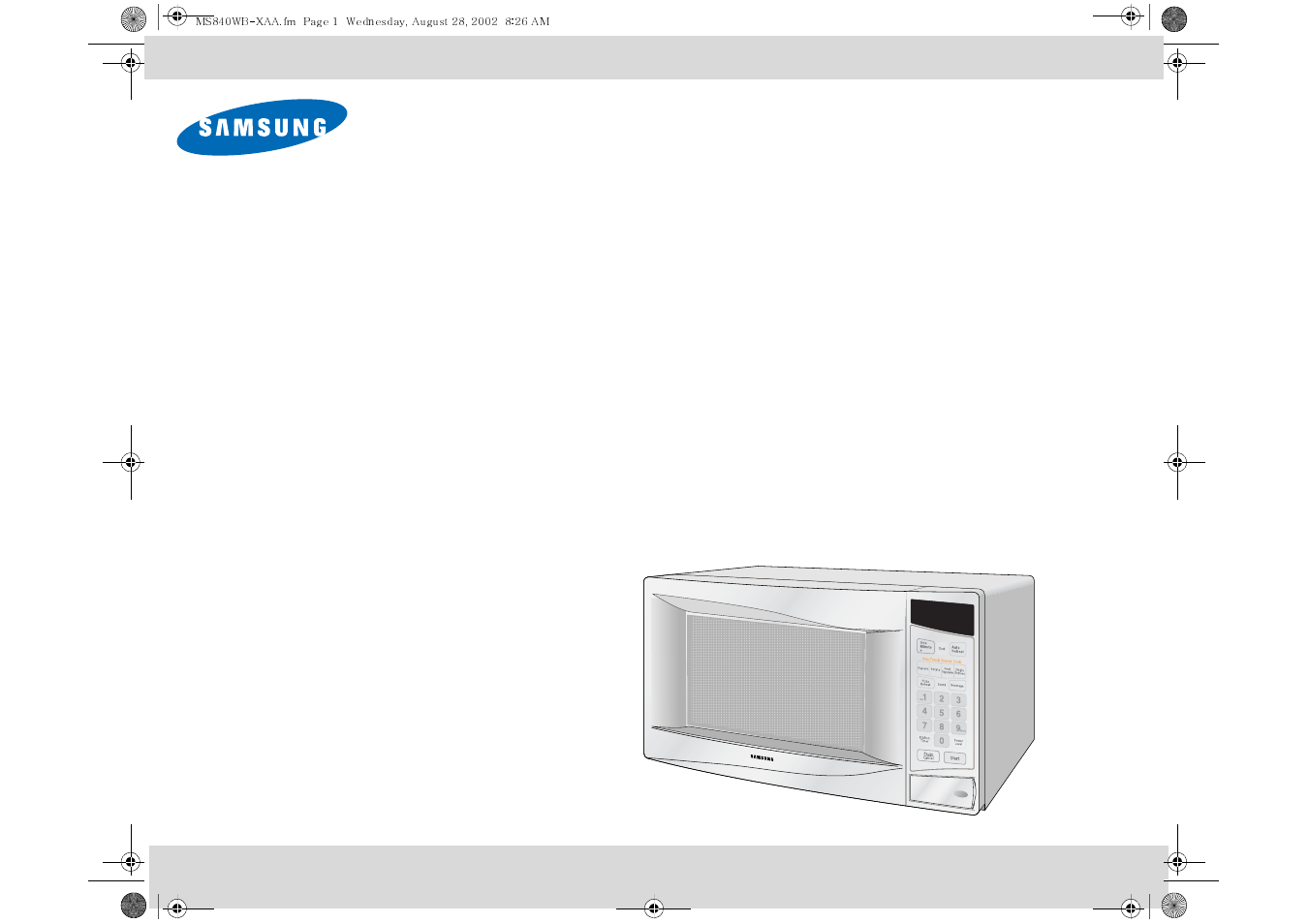 Samsung MS840WB  EN User Manual | 24 pages