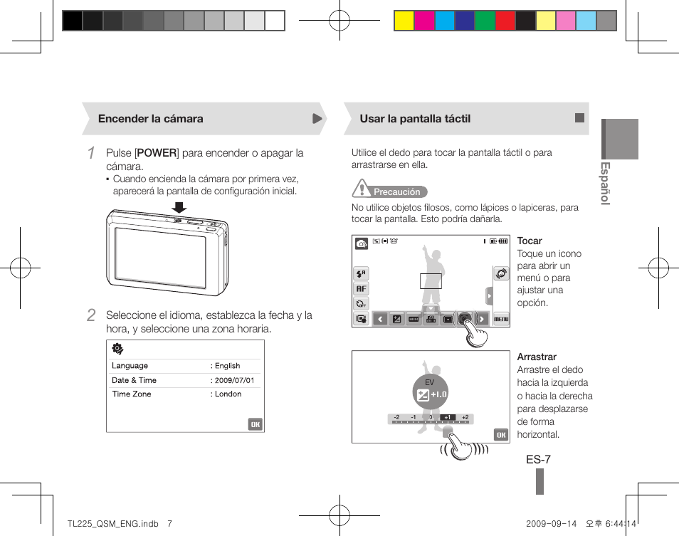 Español | Samsung DualView TL225 User Manual | Page 17 / 24