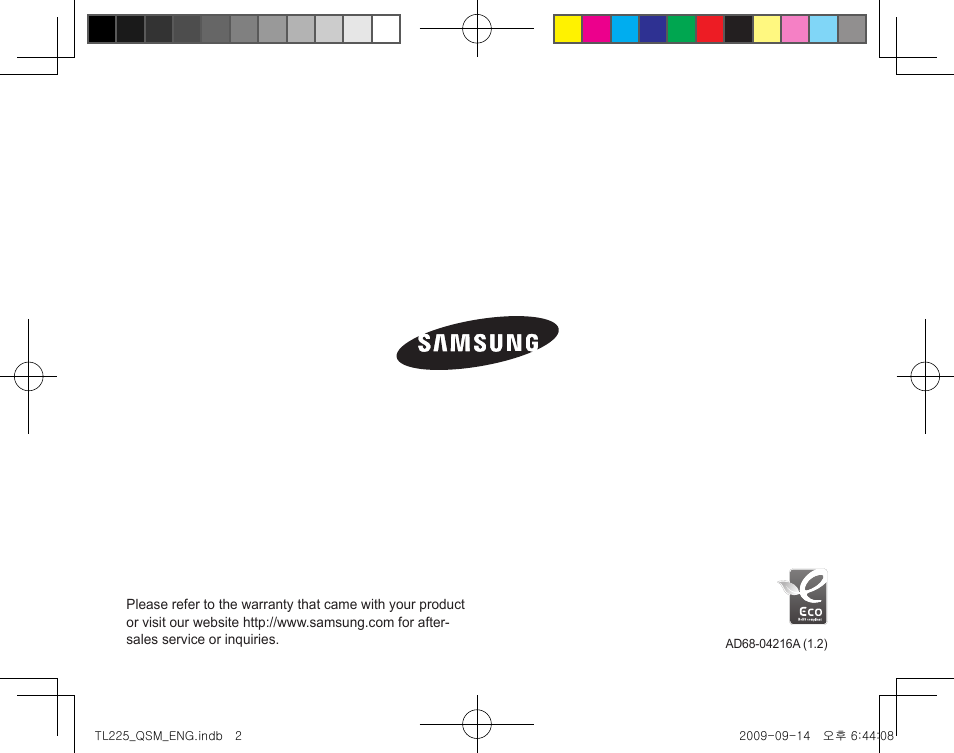 Samsung DualView TL225 User Manual | Page 24 / 24