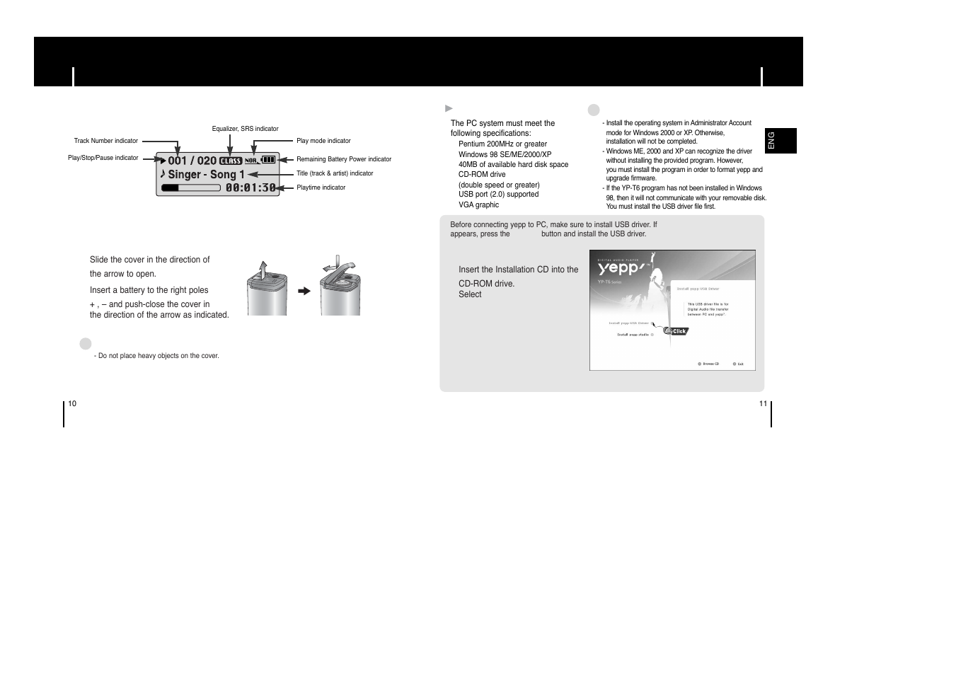 Connection to computer, Connecting the player to pc | Samsung AH68-01633B User Manual | Page 6 / 25