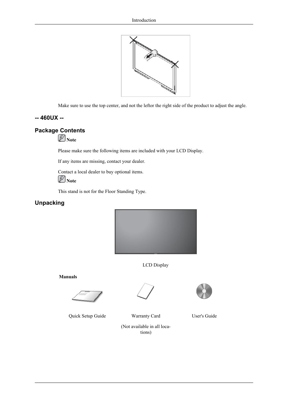 Samsung 460UX User Manual | Page 17 / 44
