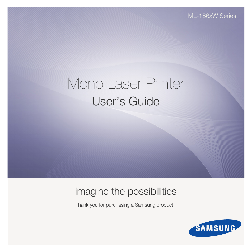 Samsung ML-186XW User Manual | 75 pages