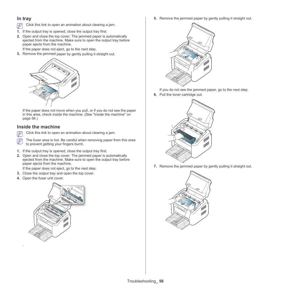 Inside the machine | Samsung ML-186XW User Manual | Page 56 / 75
