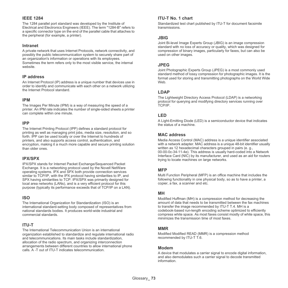 Samsung ML-186XW User Manual | Page 73 / 75