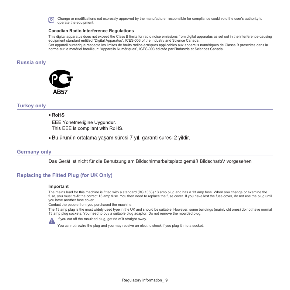 Samsung ML-186XW User Manual | Page 9 / 75