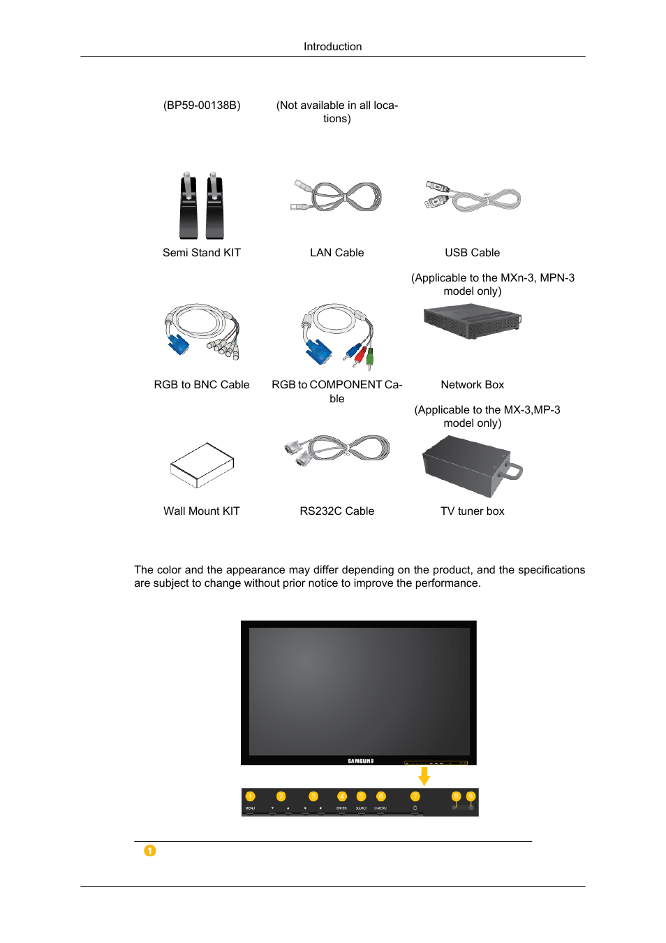 Your lcd display, Front | Samsung SYNCMASTER 320MPN-3 User Manual | Page 11 / 158