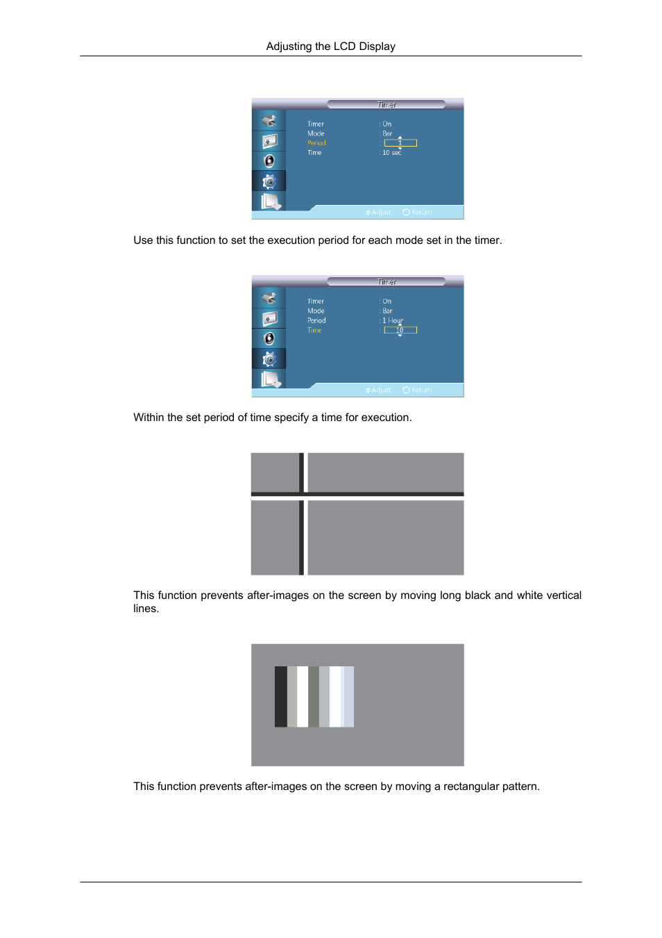 Period, Time, Eraser | Samsung SYNCMASTER 320MPN-3 User Manual | Page 126 / 158