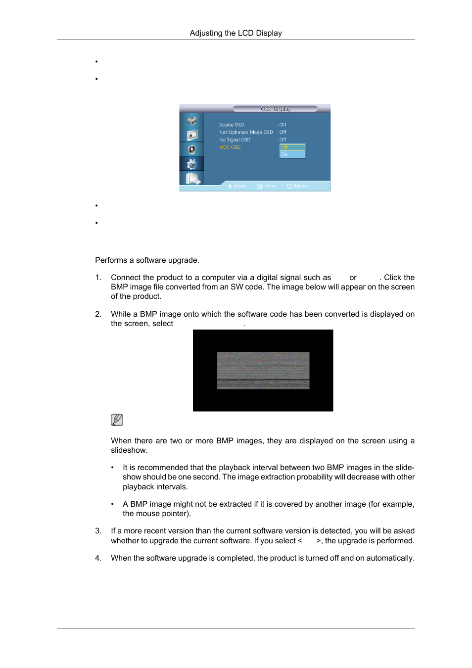 Mdc osd, Software upgrade | Samsung SYNCMASTER 320MPN-3 User Manual | Page 133 / 158