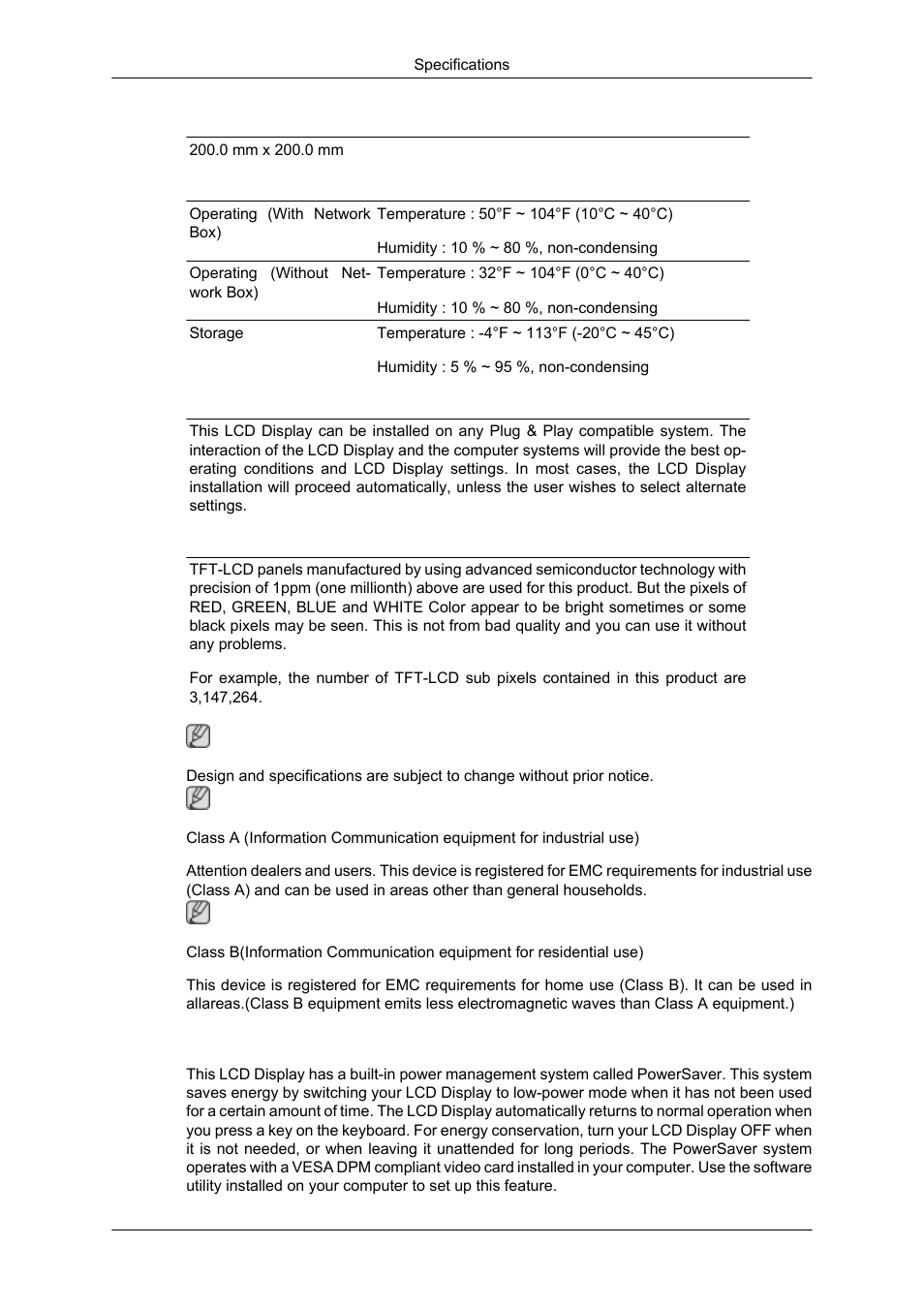 Powersaver | Samsung SYNCMASTER 320MPN-3 User Manual | Page 146 / 158