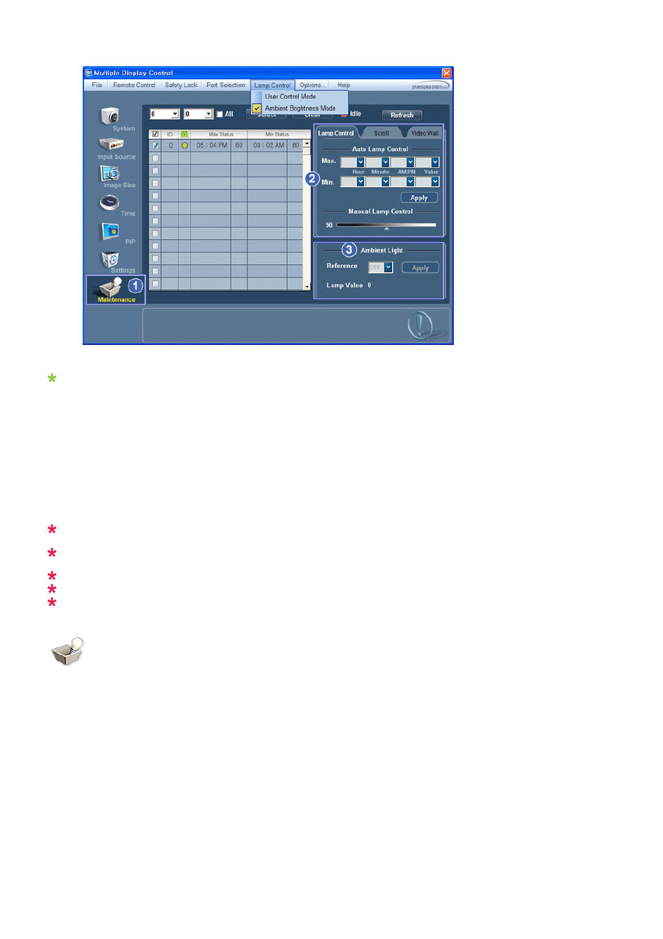 Maintenance scroll | Samsung SYNCMASTER 320MPN-3 User Manual | Page 71 / 158