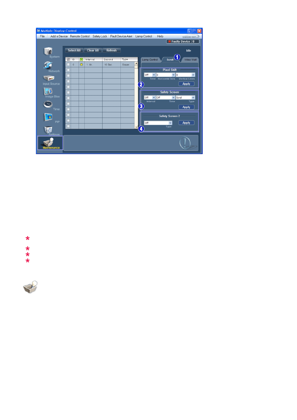 Maintenance video wall | Samsung SYNCMASTER 320MPN-3 User Manual | Page 93 / 158