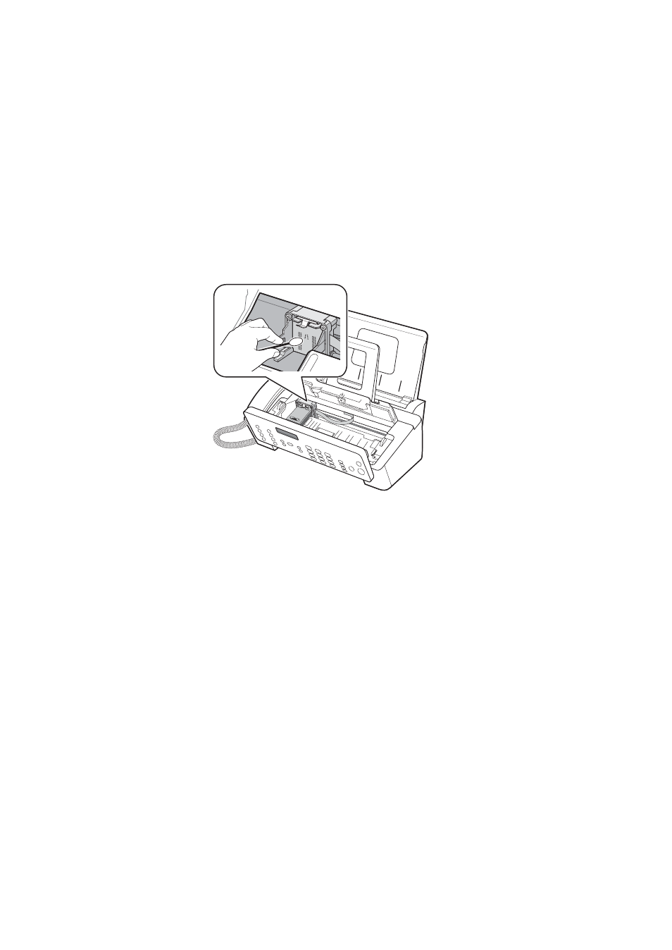 Cleaning the cartridge carrier contacts | Samsung SF-370 Series User Manual | Page 63 / 84