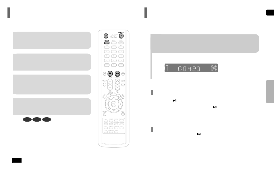 Operation, Disc playback, Selecting a disc in the disc changer | Samsung HT-P50 User Manual | Page 13 / 38