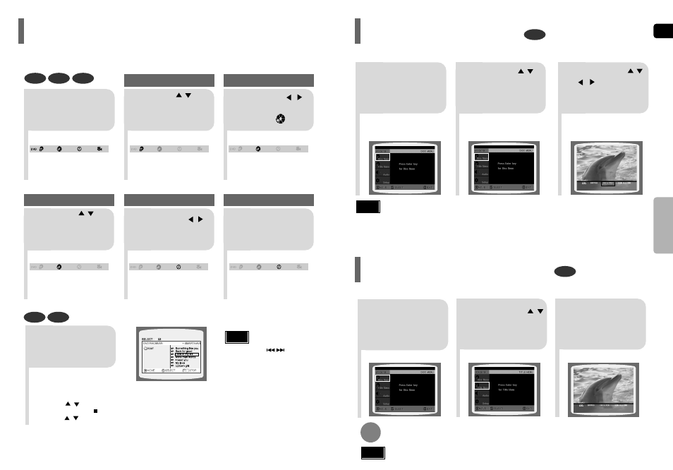 Moving directly to a scene/song, Using disc menu, Using the title menu | Samsung HT-P50 User Manual | Page 22 / 38