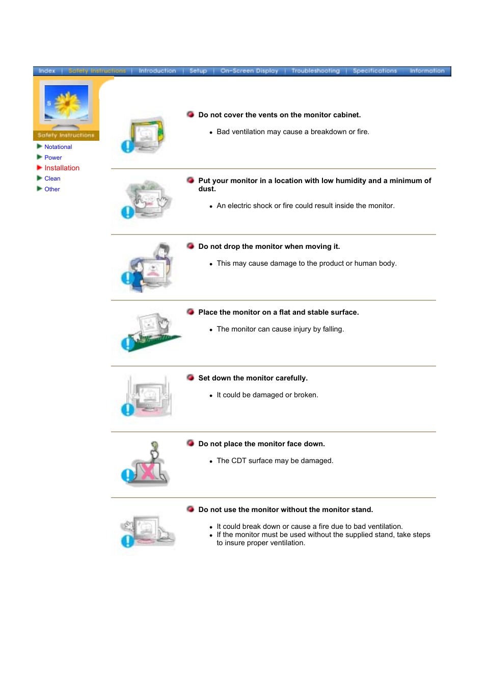 Installation | Samsung 1100DF User Manual | Page 5 / 79