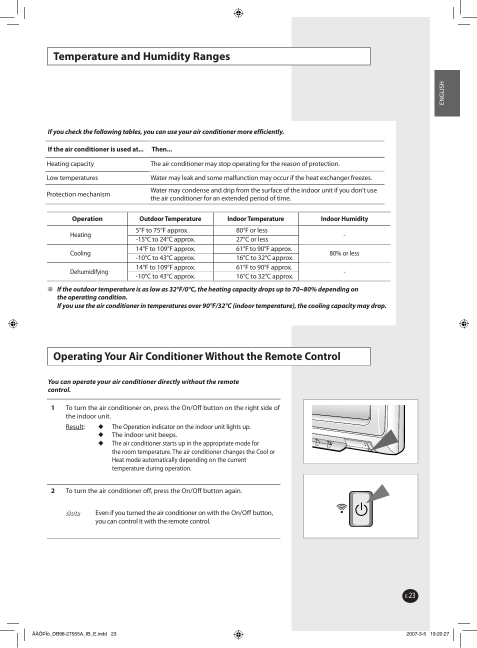 Samsung AQV18J User Manual | Page 23 / 26