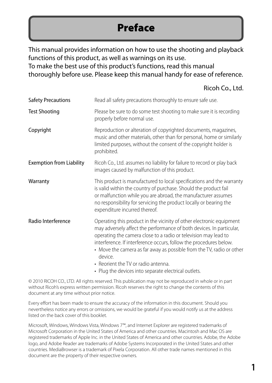 Preface | Samsung CX4 User Manual | Page 2 / 144