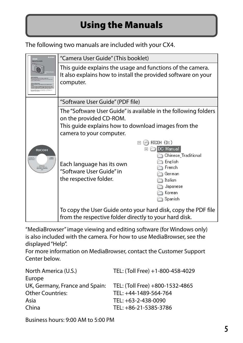 Using the manuals | Samsung CX4 User Manual | Page 6 / 144