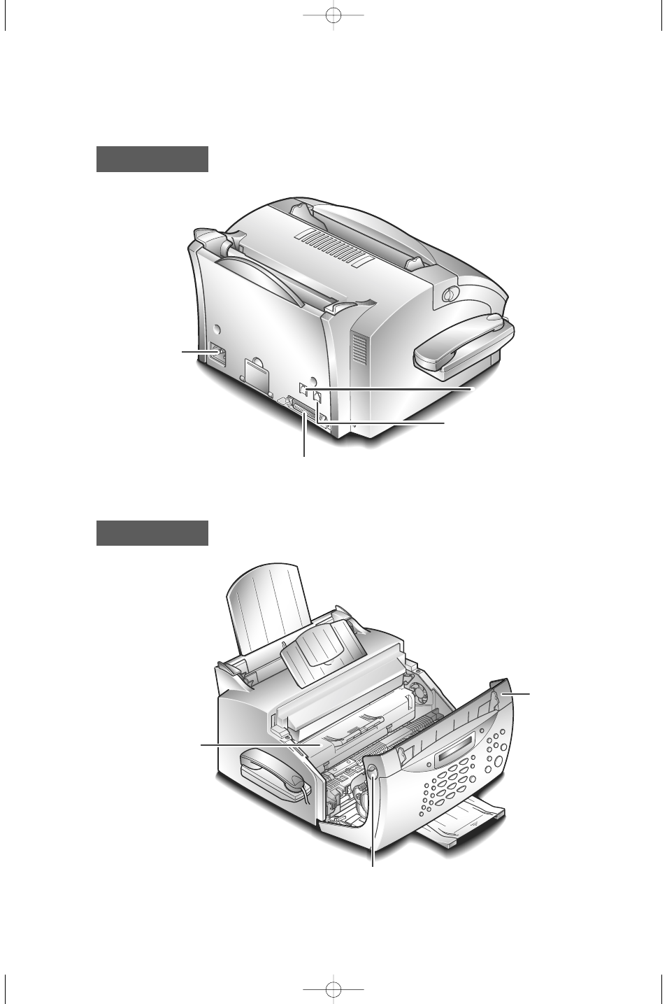 Rear view inside | Samsung SF-5100 User Manual | Page 12 / 101