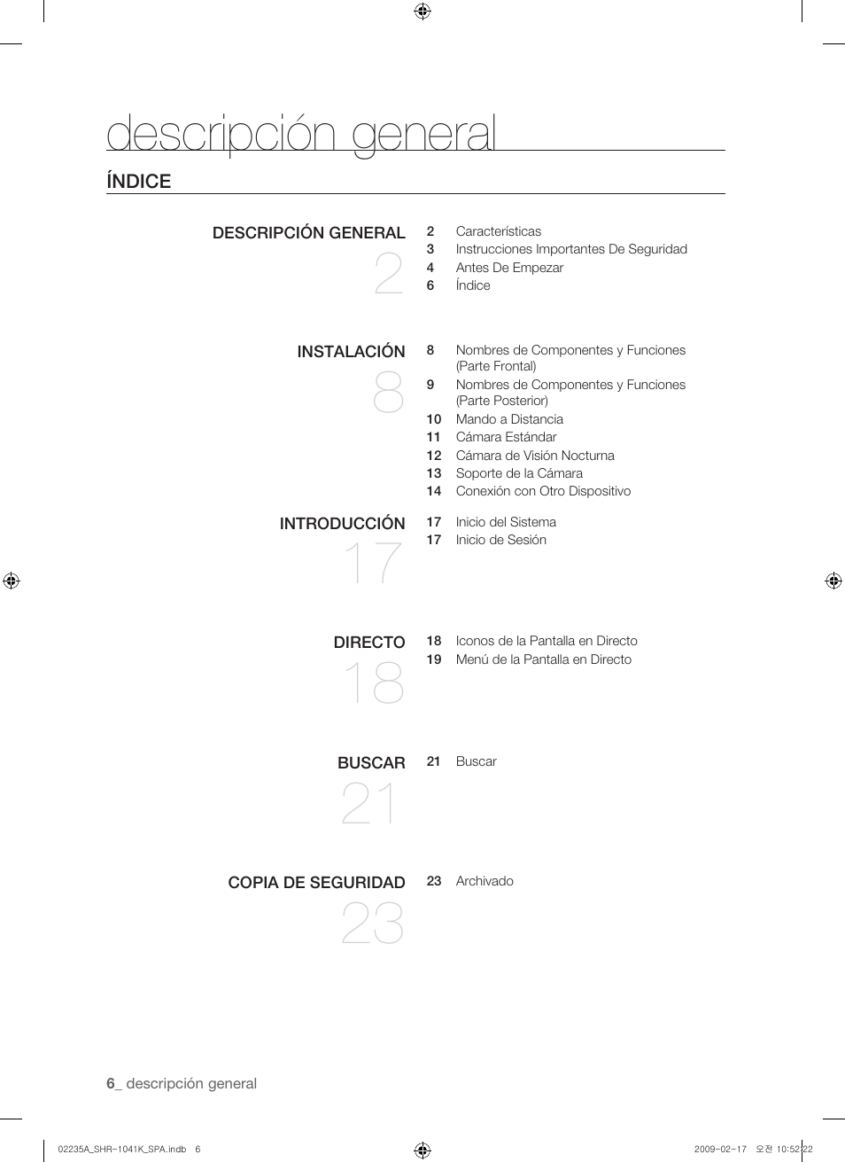 Descripción general | Samsung SHR-1041 User Manual | Page 122 / 174