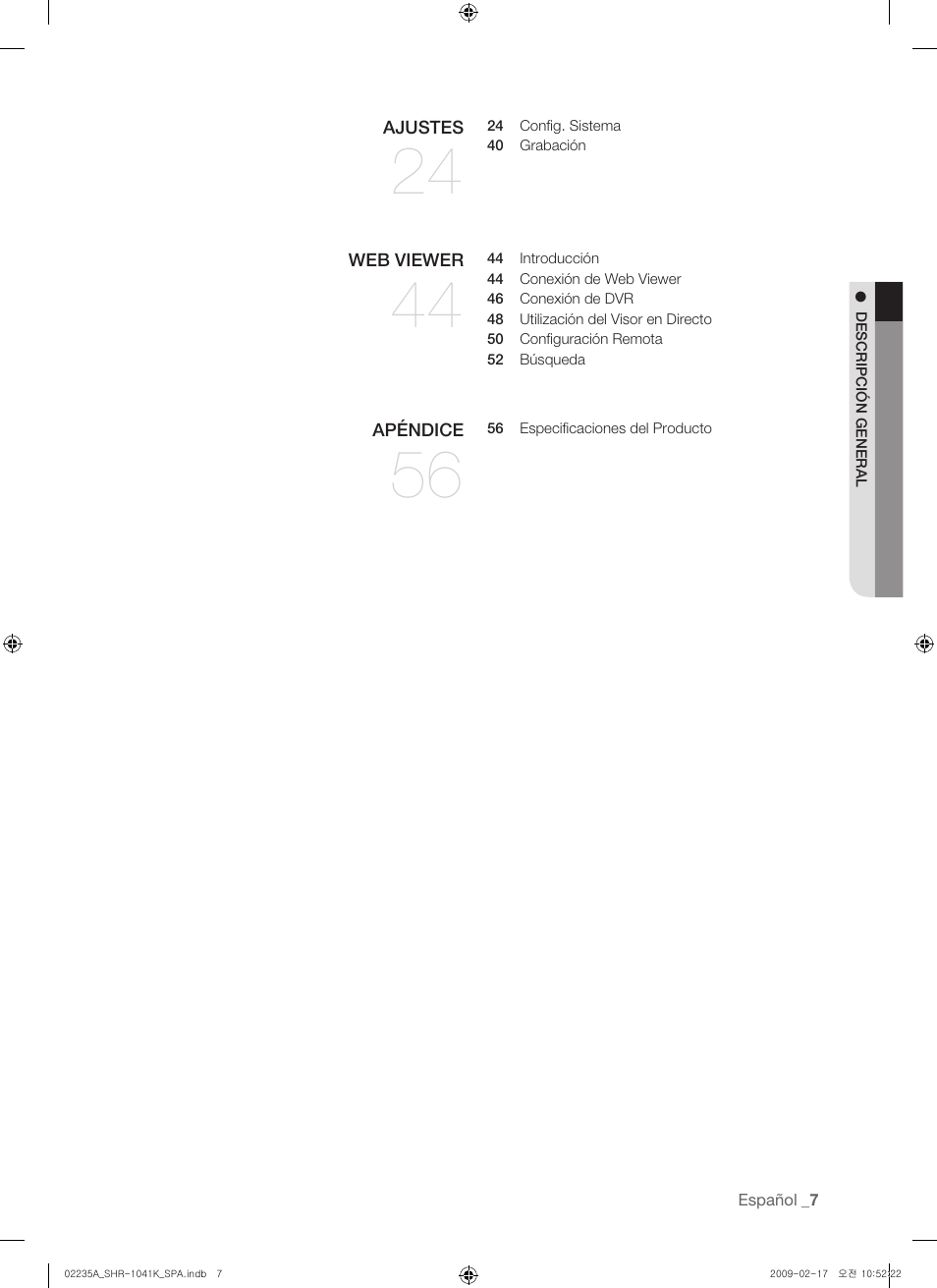 Samsung SHR-1041 User Manual | Page 123 / 174