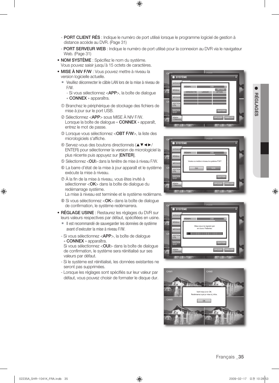 Français | Samsung SHR-1041 User Manual | Page 93 / 174