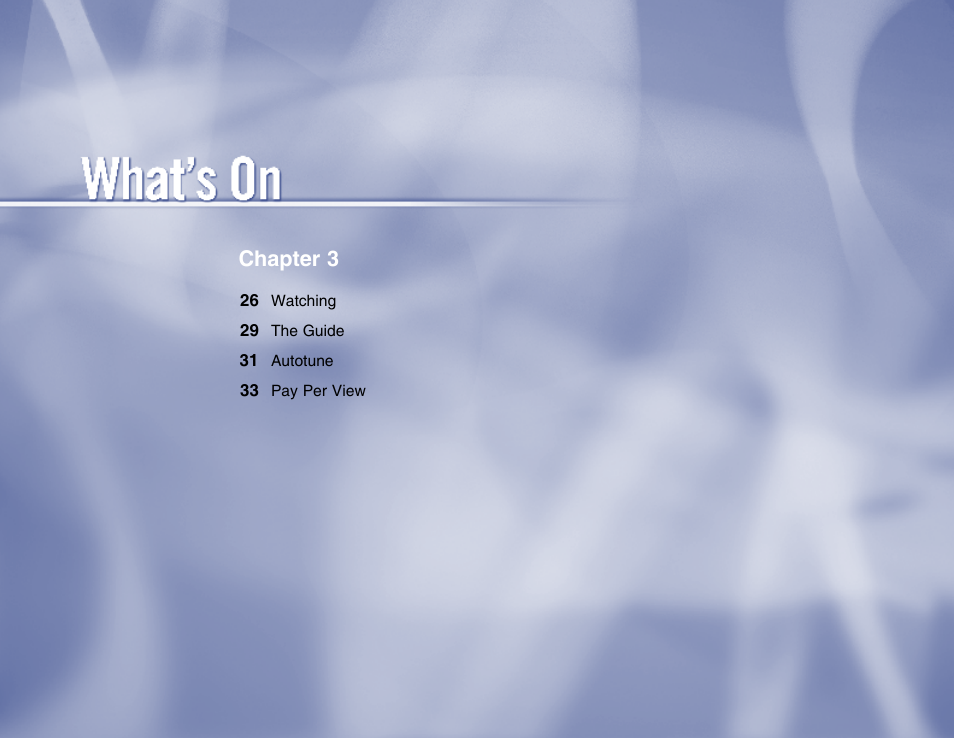 Chapter 3 – what’s on, Chapter 3 | Samsung SL10D10 User Manual | Page 33 / 83