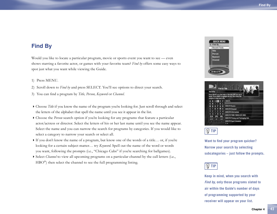 Find by | Samsung SL10D10 User Manual | Page 51 / 83