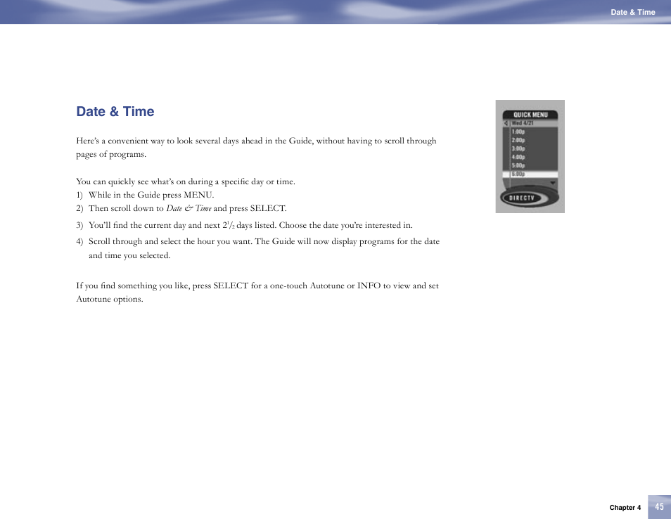 Date & time | Samsung SL10D10 User Manual | Page 53 / 83