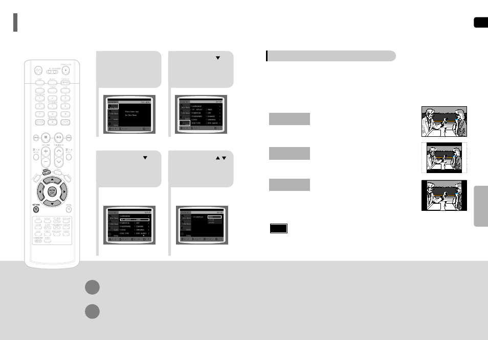 Setting tv screen type | Samsung HT-TP75 User Manual | Page 23 / 40